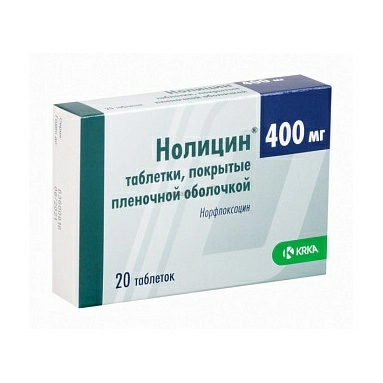 Нолицин таблетки п/о 400мг №10х2