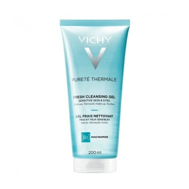 VICHY PURETE THERMALE Очищающий освежающий гель для чувствительной кожи лица и вокруг глаз, 200 мл