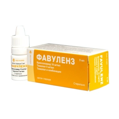 Фавуленз капли глазные во флаконах 5мл №1
