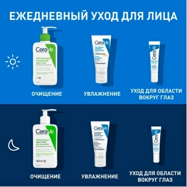 CeraVe Лосьон увлажняющий для лица для нормальной и сухой кожи 52 мл