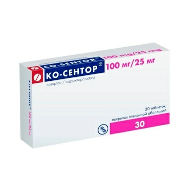 Ко-Сентор® таблетки п/о 100мг/12,5мг №10х3
