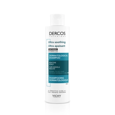 Vichy Dercos Technique Шампунь-уход чувствительной кожи головы для нормальных и жирных волос интенсивный "Успокаивающий" 200 мл