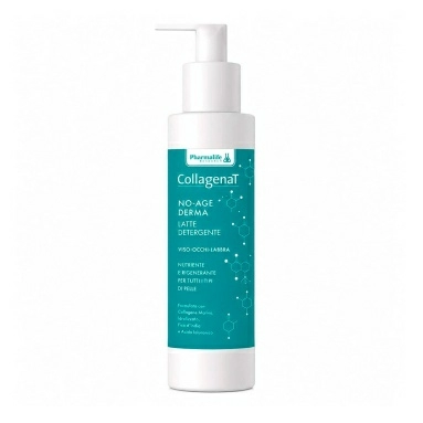 Pharmalife Research CollagenaT No- Age Derma Latte Detergente Молочко очищающее для снятия макияжа с морским коллагеном, гиалуроновой кислотой, 250 мл