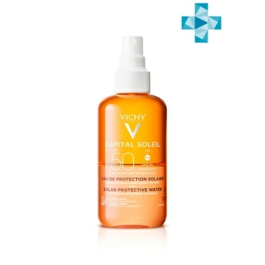 VICHY Capital Soleil Спрей двухфазный солнцезащитный активатор загара SPF50 200 мл