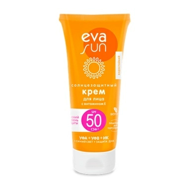 EVA SUN Солнцезащитный крем для лица с витамином Е с солнцезащитным фактором 50 50 мл