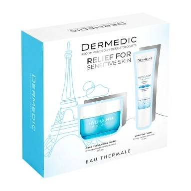 Dermedic набор HYDRAIN3: Сильно увлажняющий крем SPF15, 50мл + Крем под глаза, 15мл
