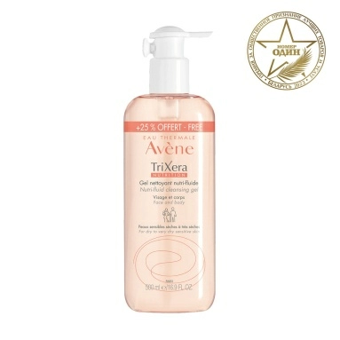 AVENE TriXera Nutrition Легкий питательный очищающий гель 500 мл