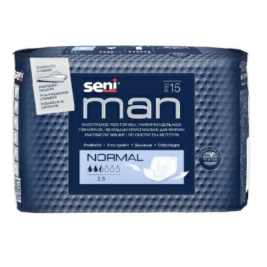 SENI MAN Normal Вкладыши урологические для мужчин, 15 шт