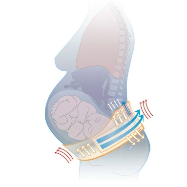 Бандаж для беременных эластичный размер 2 модель 0601 (черный)