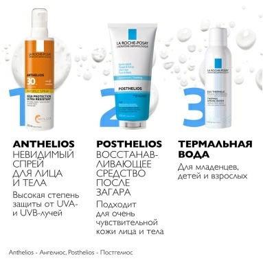 LA ROCHE-POSAY ANTHELIOS POST-UV Exposure Лосьон восстанавливающий после пребывания на солнце для лица и тела, 200 мл