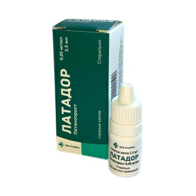 Латадор капли глазн.0,05мг/мл по 2,5мл №1