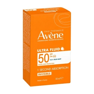 AVENE Ультралегкий солнцезащитный невидимый флюид для лица SPF 50 50 мл