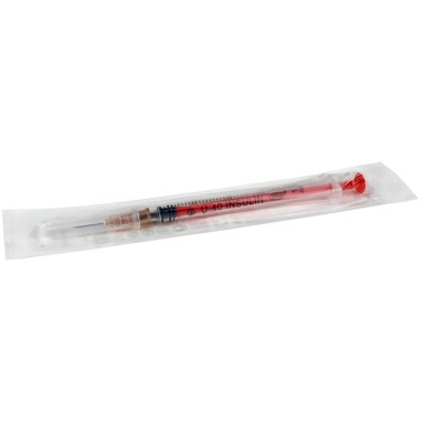 Шприц стер. однораз. инсулиновый 1,0мл с иглой U-100 26G х 1/2" (0,45мм х 12мм)
