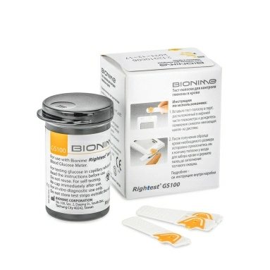 Тест-полоски RIGHTEST GS 100 (25 шт. в упаковке)