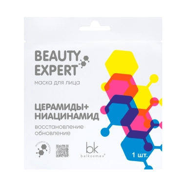 BEAUTY EXPERT Маска для лица церамиды + ниацинамид, 23г