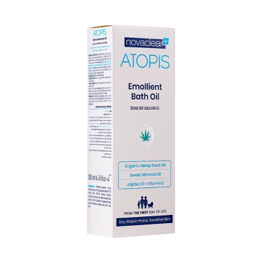 Novaclear Atopis смягчающее масло для ванны для детей и взрослых, 500 мл