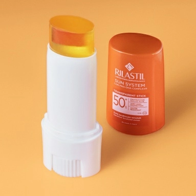 Rilastil SUN SYSTEM Прозрачный стик для чувствительных зон SPF50+, 8,5 мл