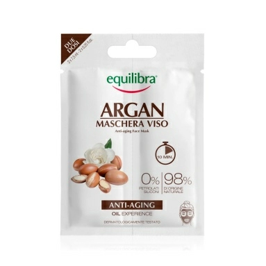 EQUILIBRA АРГАНИЯ Антивозрастная маска для лица, 2шт по 7,5 мл