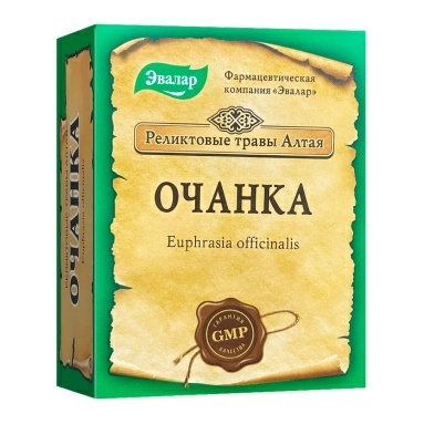 Очанка Реликтовые травы Алтая, БАД сырье растительное (трава) в пачке 50 г