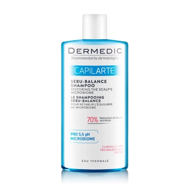 Dermedic CAPILARTE Шампунь Sebu-Balance, восстанавливающий микробиом кожи головы, 300мл