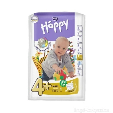 Bella Baby Happy Maxi Plus Подгузники гигиенические для детей (Flexi Fit), 1 шт