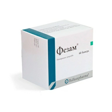 Фезам капсулы 400мг/25мг №10х6