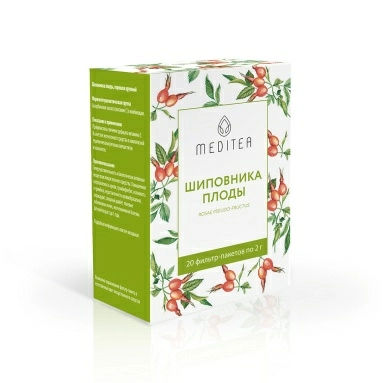 Шиповника плоды порошок крупный 2г в фильтр-пакетах №20