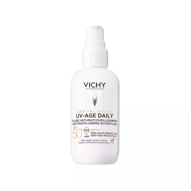 VICHY CAPITAL SOLEIL UV-AGE DAILY Невесомый солнцезащитный флюид для лица против признаков фотостарения SPF 50+ 80 мл