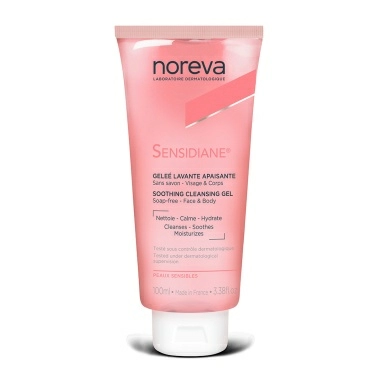 NOREVA СЕНСИДИАН Смягчающий очищающий гель для лица и тела, 100 мл