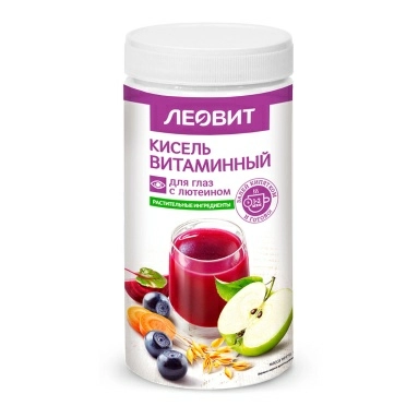 Кисель "Витаминный для глаз с лютеином". Специализированный пищевой продукт диетического профилактического питания. Банка 400 г