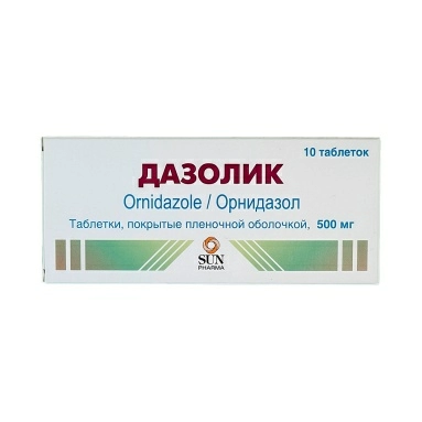 Дазолик таблетки п/о 500мг №10х1