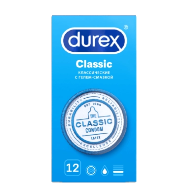 Презервативы Durex №12 Classic классические