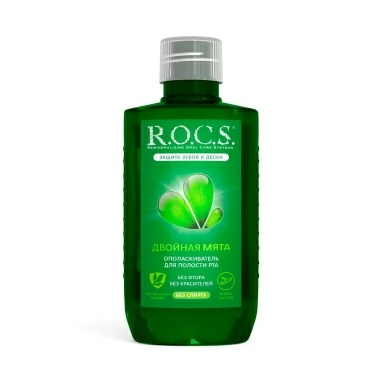 R.O.C.S. Ополаскиватель для полости рта "Двойная мята" 75 мл