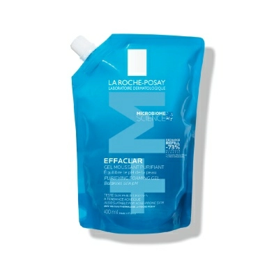 LA ROCHE-POSAY EFFACLAR Гель очищающий пенящийся для чувствительной жирной кожи лица и тела, 400 мл