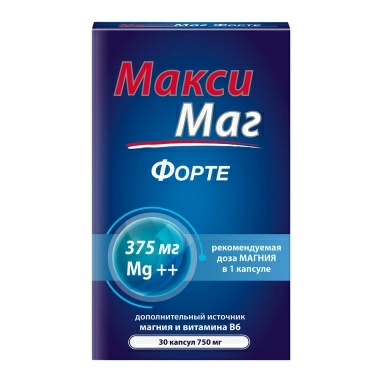 Макси маг форте БАД капсулы 750мг №30