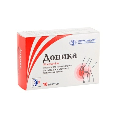 Доника порошок для приготовления раствора для приема внутрь 1500мг в пакетах №10