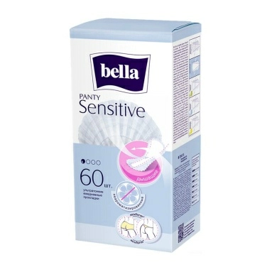 Bella Panty Sensitive Ультратонкие женские гигиенические ежедневные прокладки 60 шт
