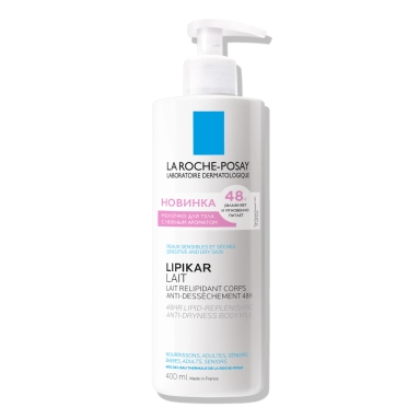 LA ROCHE-POSAY LIPIKAR LAIT Молочко для тела с отдушкой для нормальной, склонной к сухости и сухой кожи младенцев, детей и взрослых, 400 мл