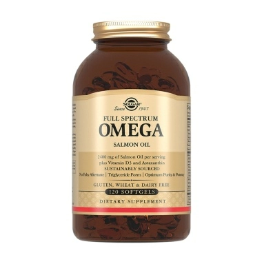 Solgar Омега-комплекс из дикого океанического лосося, БАД капсулы №120