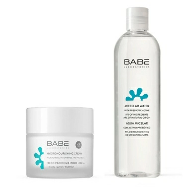 "LABORATORIOS BABE"Набор косметический : Увлажняющий и питательный крем c SPF20, 50мл / Мицеллярная вода, 250мл