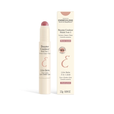 Laboratoires EMBRYOLISSE Оттеночный бальзам-стик 3 в 1 для губ, щек и век, тон розовый нюд, 2,5 г