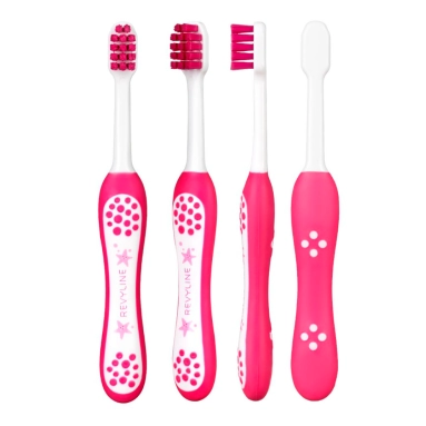 Revyline Baby S3900 Зубная щетка для детей от 0 до 3 лет (7068 розовый)