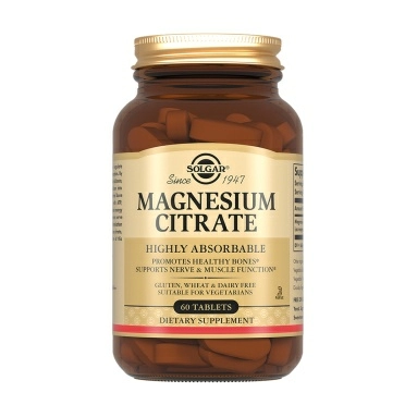 Solgar Цитрат магния, БАД таблетки №60