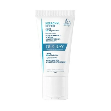 DUCRAY KERACNYL Восстанавливающий крем для проблемной кожи, склонной к акне, 50 мл