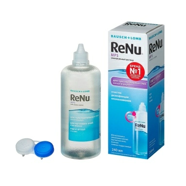 Раствор универс. стер. для ухода за конт. линзами ReNu MPS 240мл с контейнером