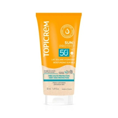 TOPICREM SUN PROTECT УВЛАЖНЯЮЩЕЕ СОЛНЦЕЗАЩИТНОЕ МОЛОЧКО SPF50+ 50 мл