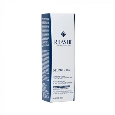 Rilastil DELISKIN RS Успокаивающий крем-флюид против покраснений для нормальной и комбинированной кожи склонной к аллергии, 40 мл