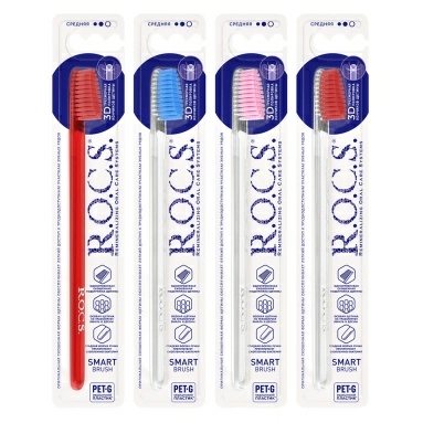 R.O.C.S. Зубная щетка Классическая средняя