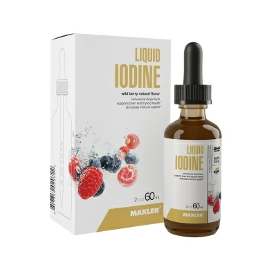 MAXLER БАД «Жидкий Йод» вкус лесные ягоды, жидкость 60 мл
