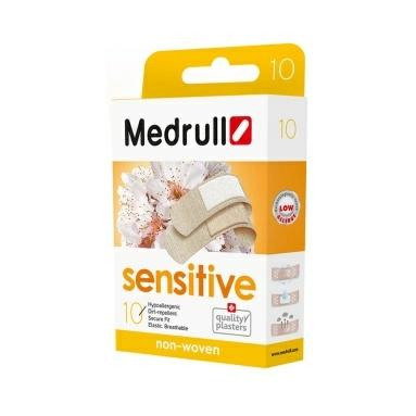 Пластыри Medrull "Sensitive" №10 (19х72мм-6 шт,25х72мм-4 шт)